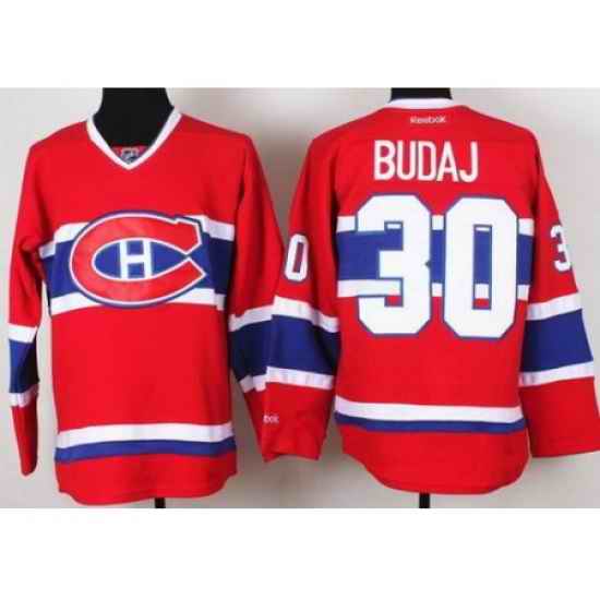 Montreal Canadiens 30 Peter Budaj Red NHL Hockey Jerseys